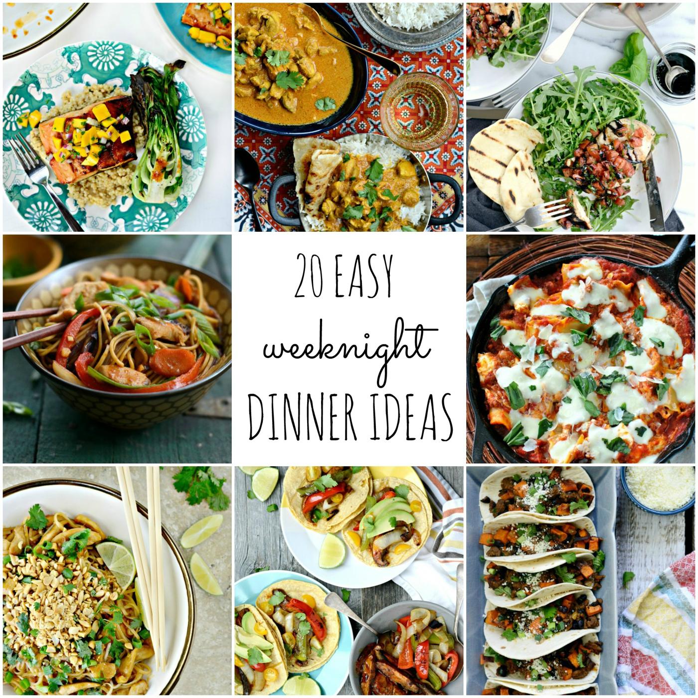 Home Kitchen 20 Straightforward Weeknight Dinner Ideas
