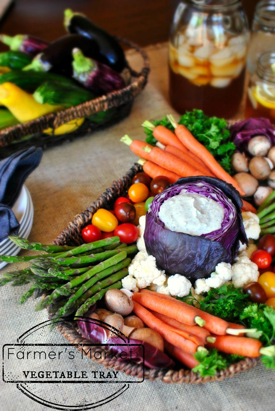 Home Kitchen Farmers Market Vegetable Tray