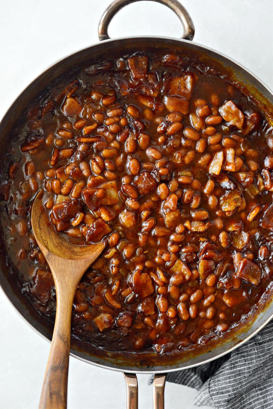 5-Ingredient Barbecue Bacon Baked Beans at Home