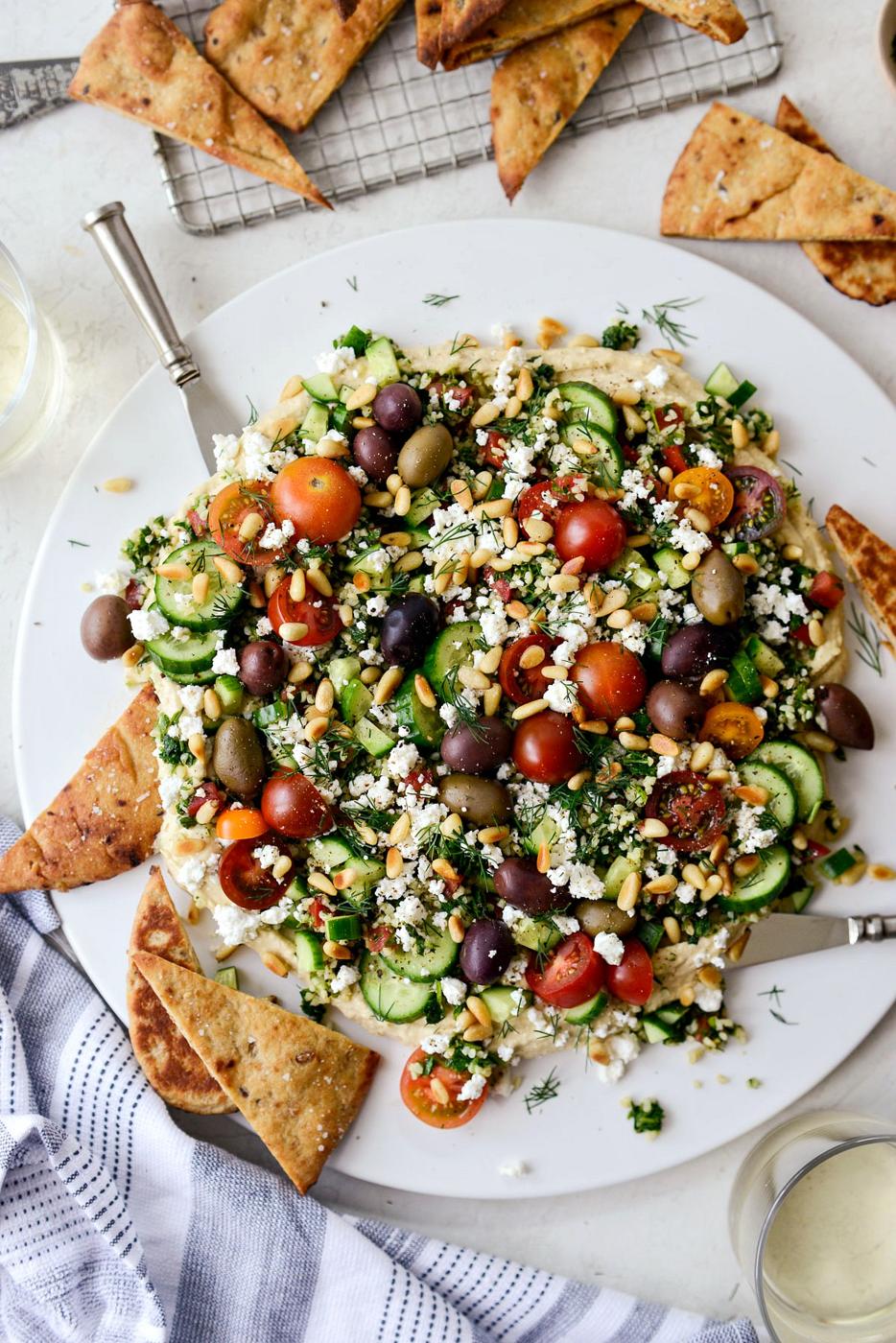 Loaded Hummus Dip, 7-Layer Style