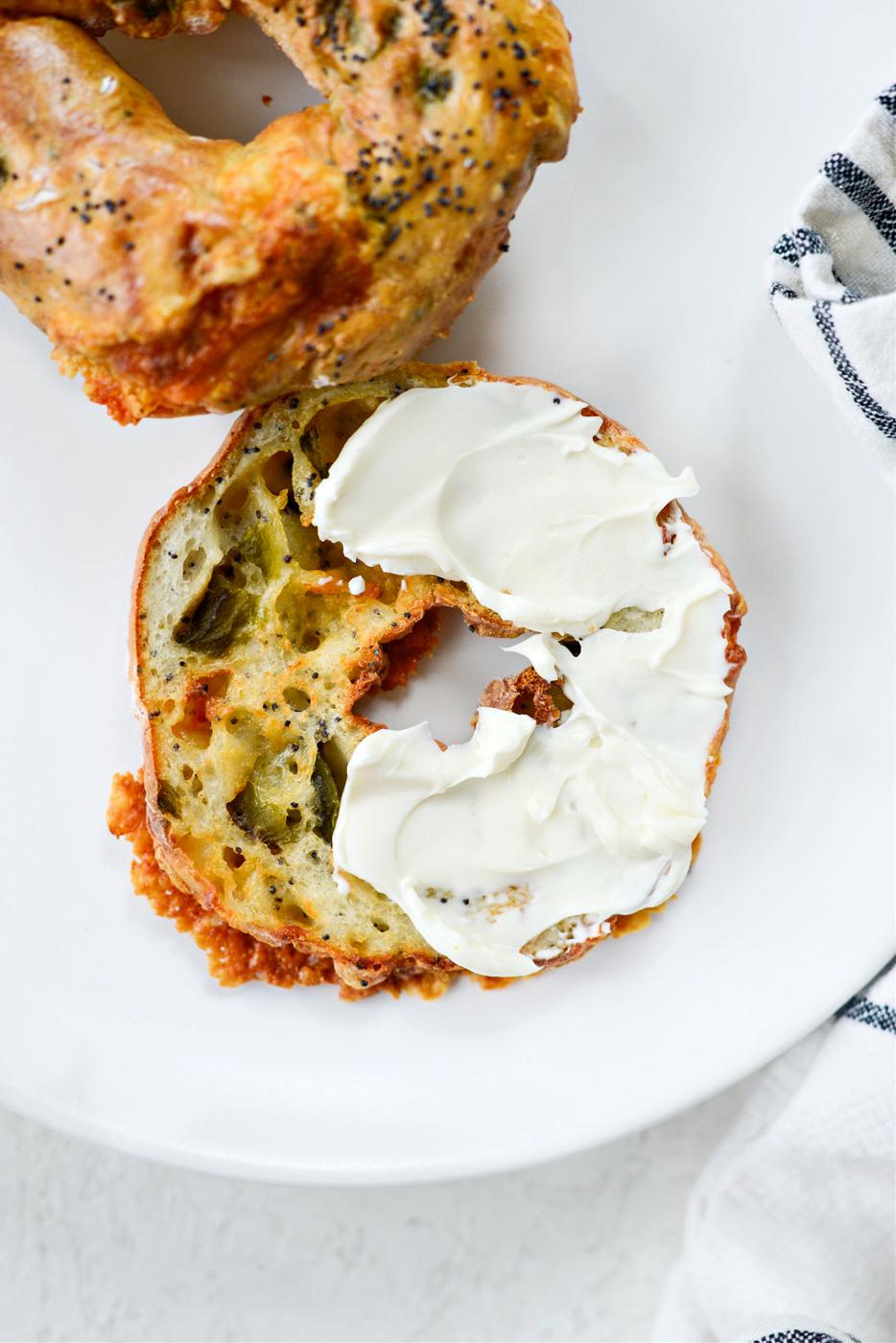 Fryer Jalapeño Cheddar Bagels, Air Style