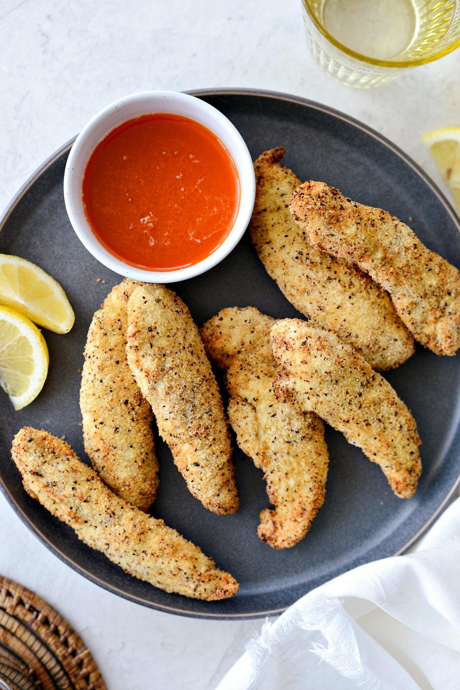 Fryer Lemon Pepper Chicken Tenders, Air Style