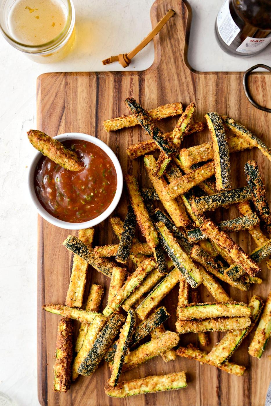 Home Kitchen Air Fryer Zucchini Fries