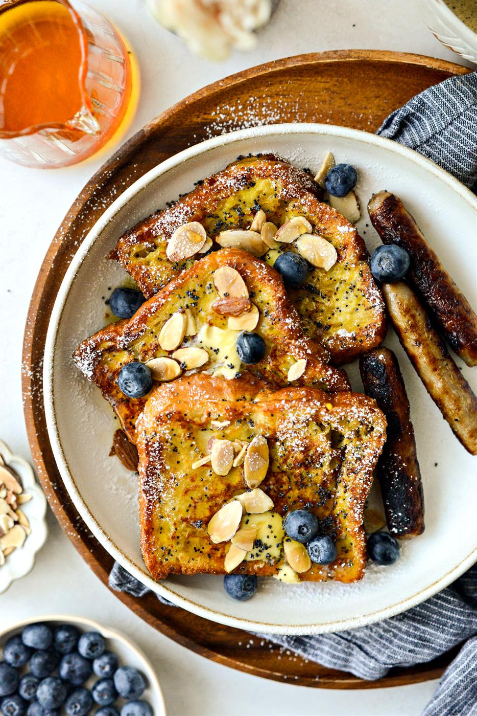 Almond Poppy Seed French Toast at Home