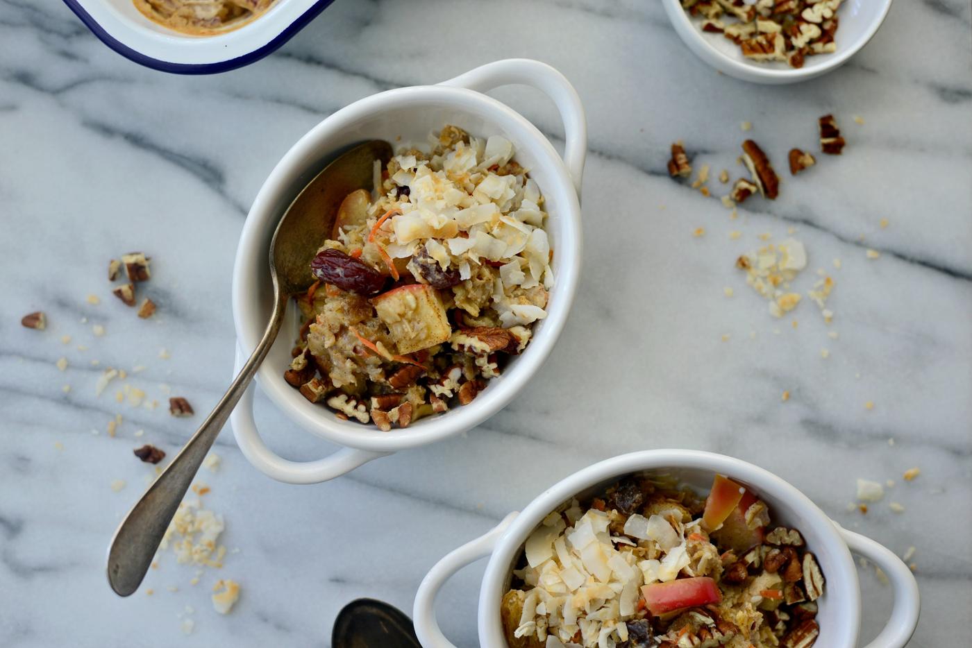 Apple, Carrot & Raisin Baked Oatmeal at Home