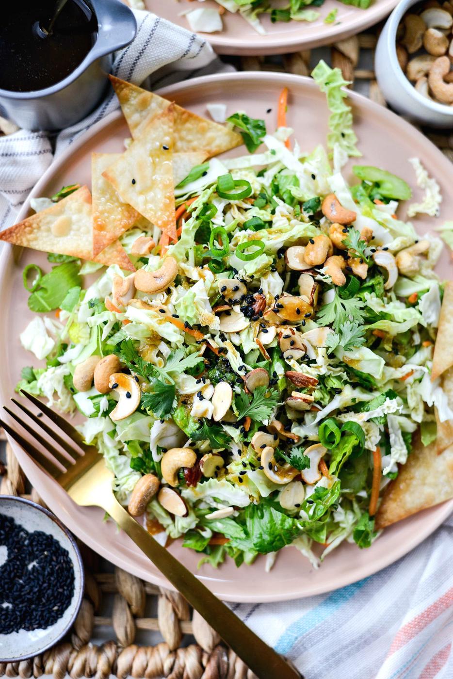 Asian Cabbage Chopped Salad at Home
