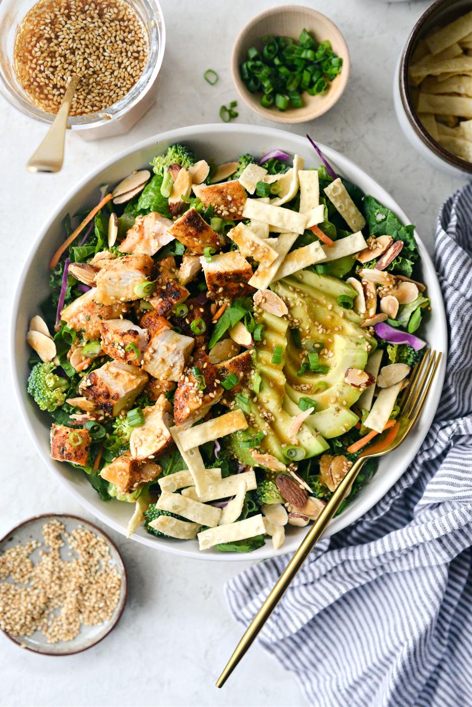 Home Kitchen Asian Chicken Broccoli Salad