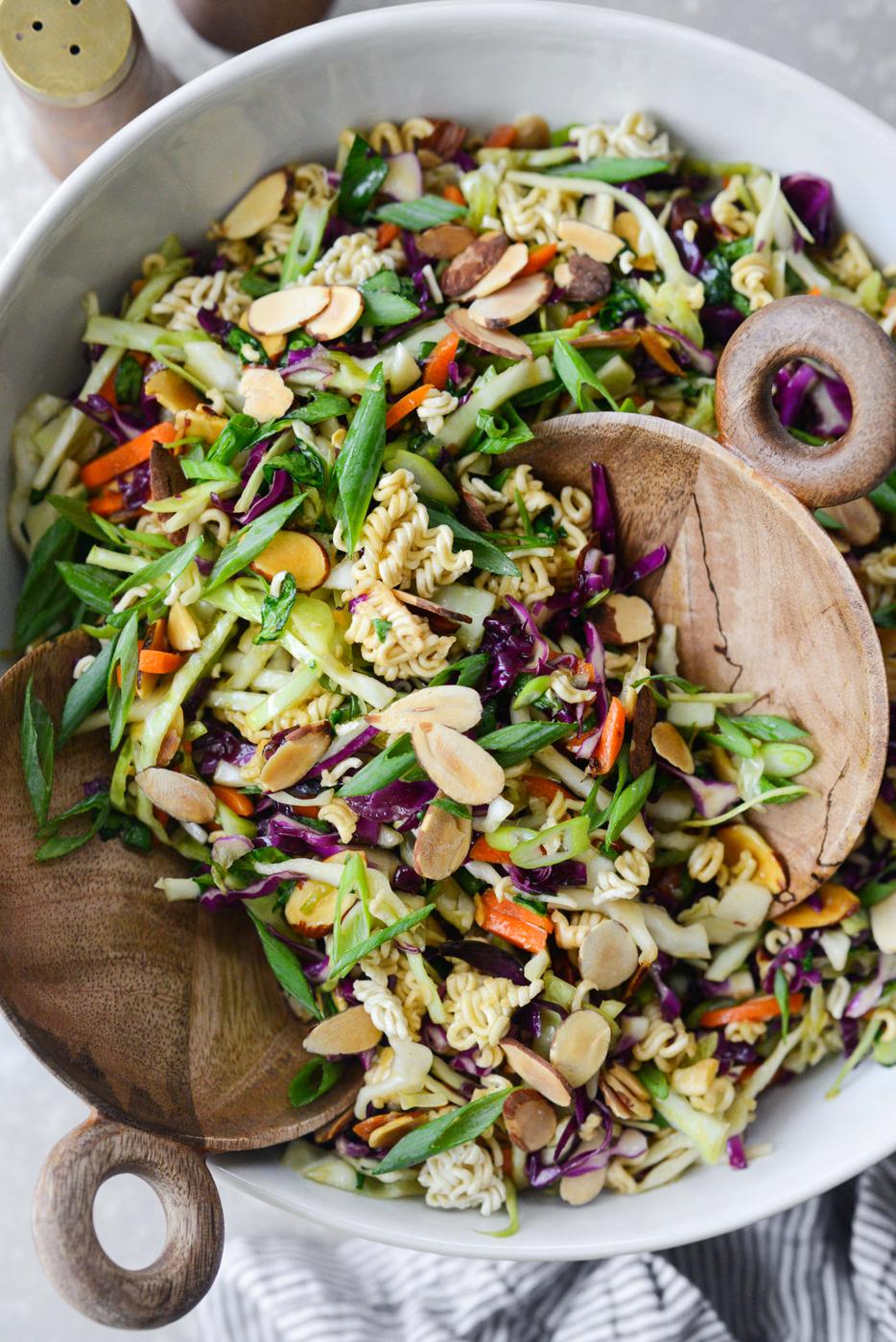 Home Kitchen Asian Ramen Noodle Salad