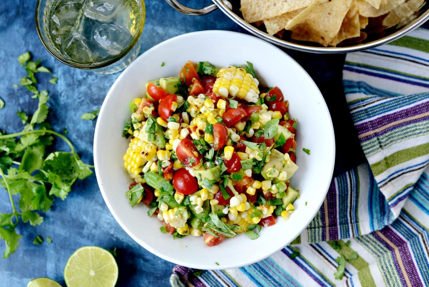 Home Kitchen Avocado Corn Salsa