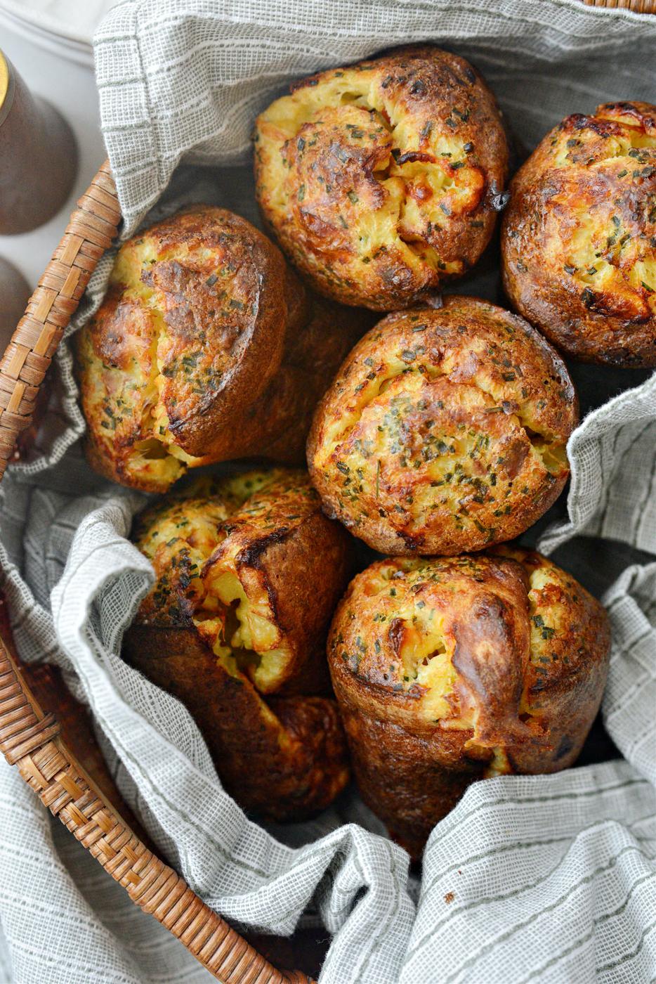 Popovers: Bacon Gruyere