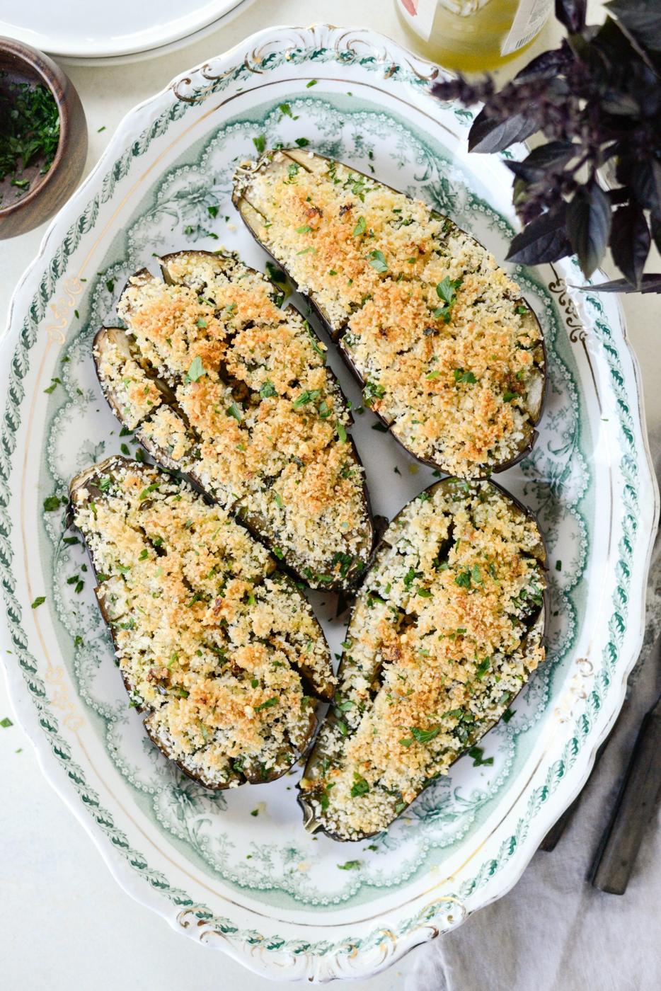 Crumbs: Baked Eggplant with Pecorino
