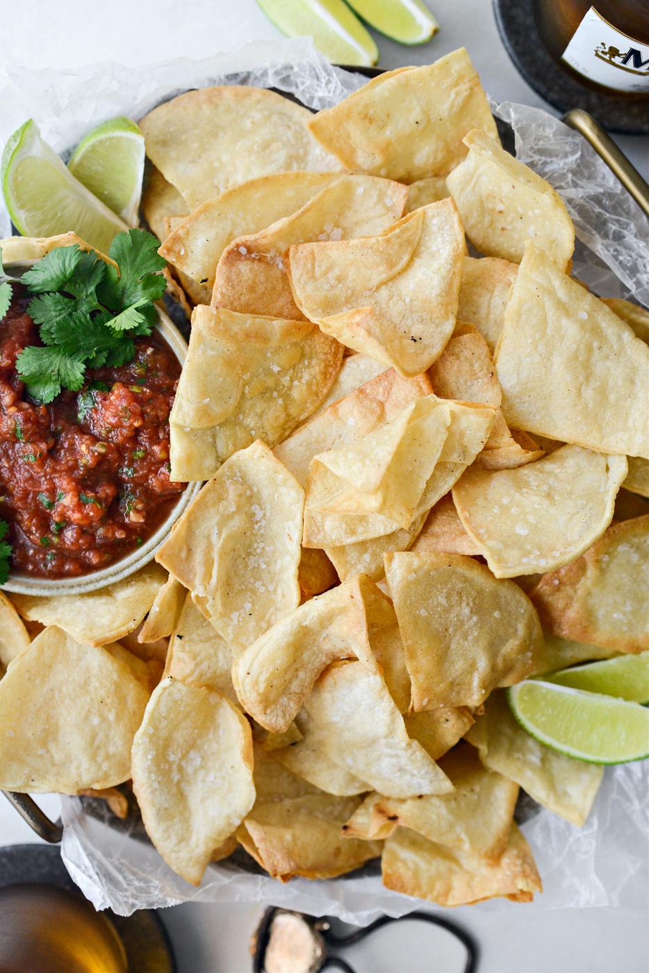 Lime Tortilla Chips, Salty Style