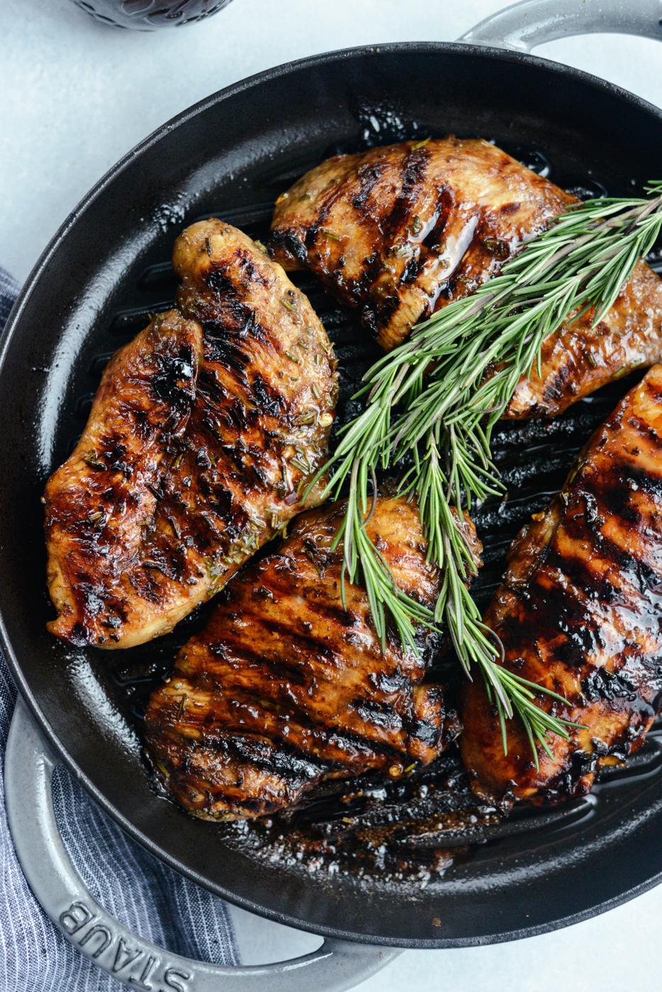 Home Kitchen Balsamic Rosemary Grilled Chicken