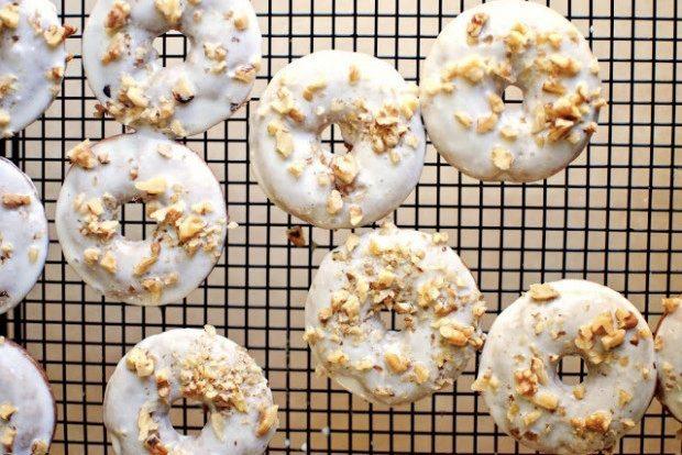Walnut Breakfast Doughnuts, Banana Style