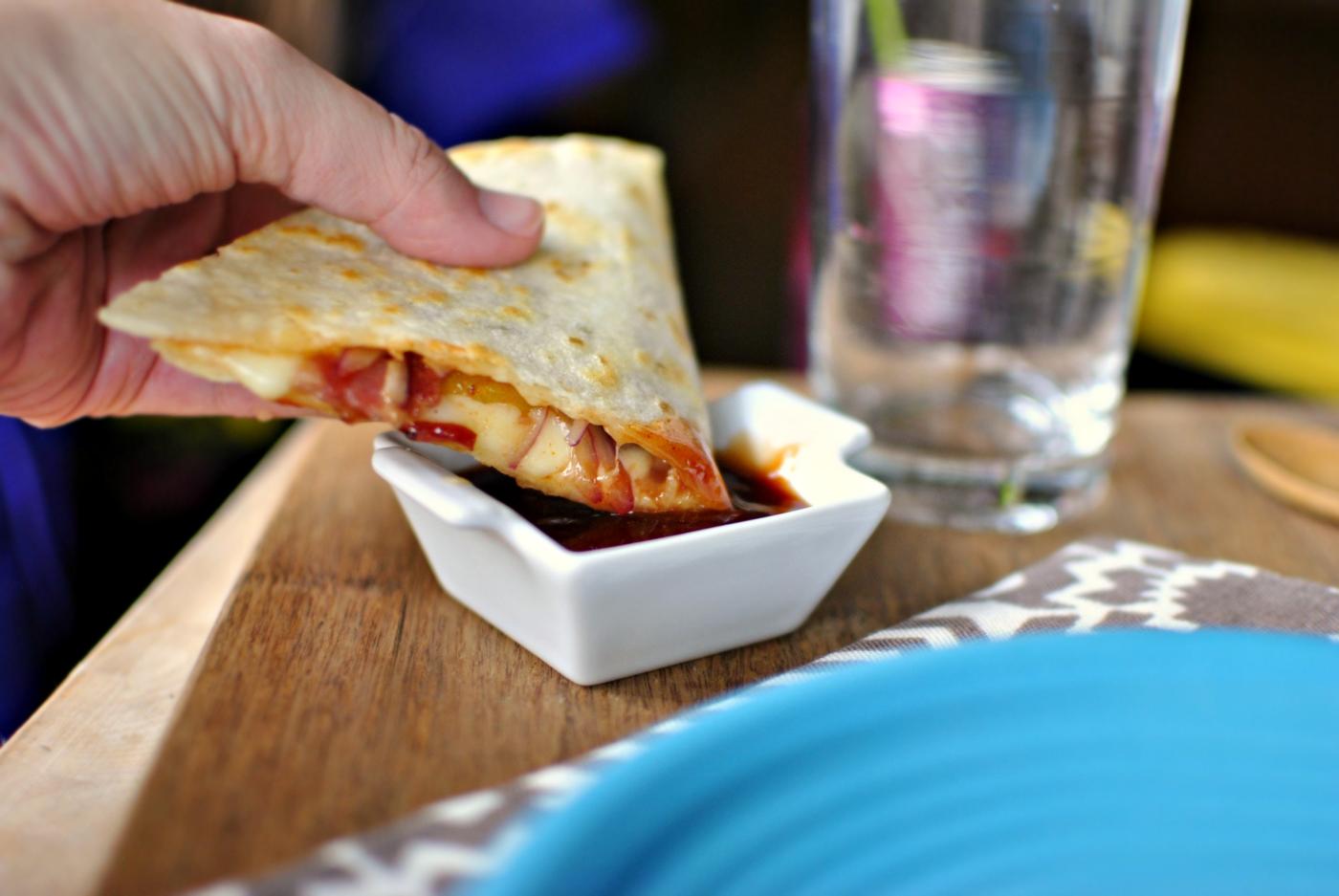 Home Kitchen Barbecue Bacon Pineapple Quesadillas