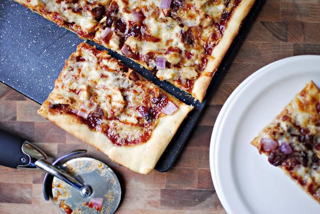 Barbecue Pheasant Pizza at Home
