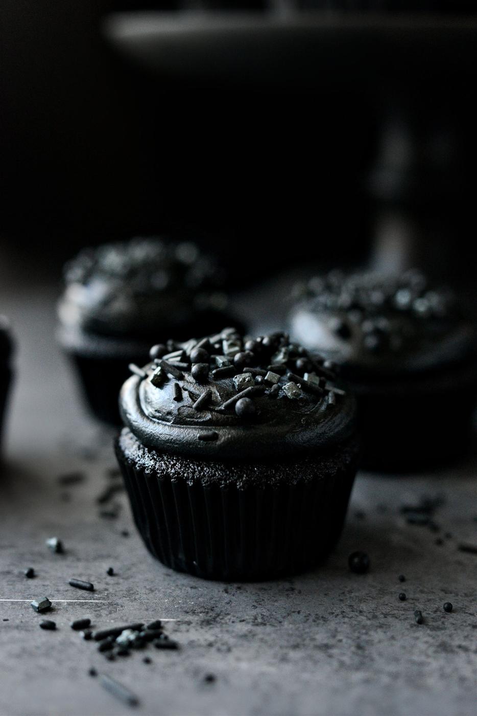 Black Velvet Cupcakes at Home