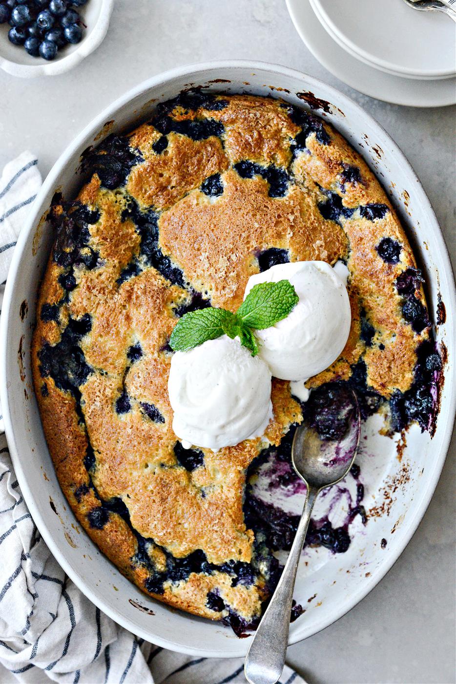 Blueberry Cobbler at Home