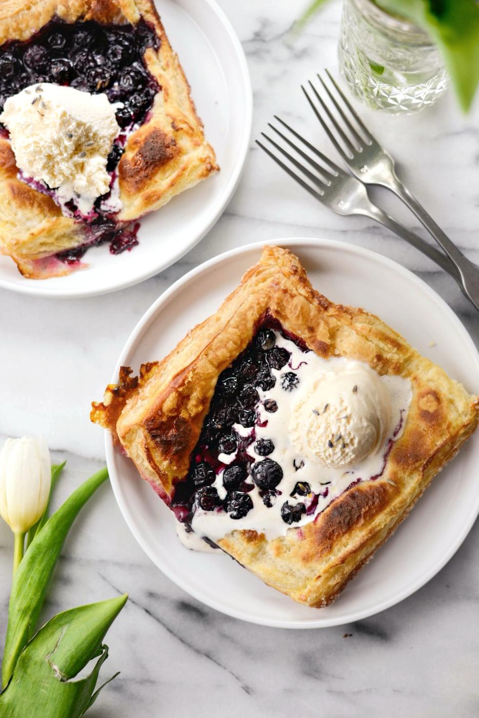 Home Kitchen Blueberry Lavender Pastry Pies