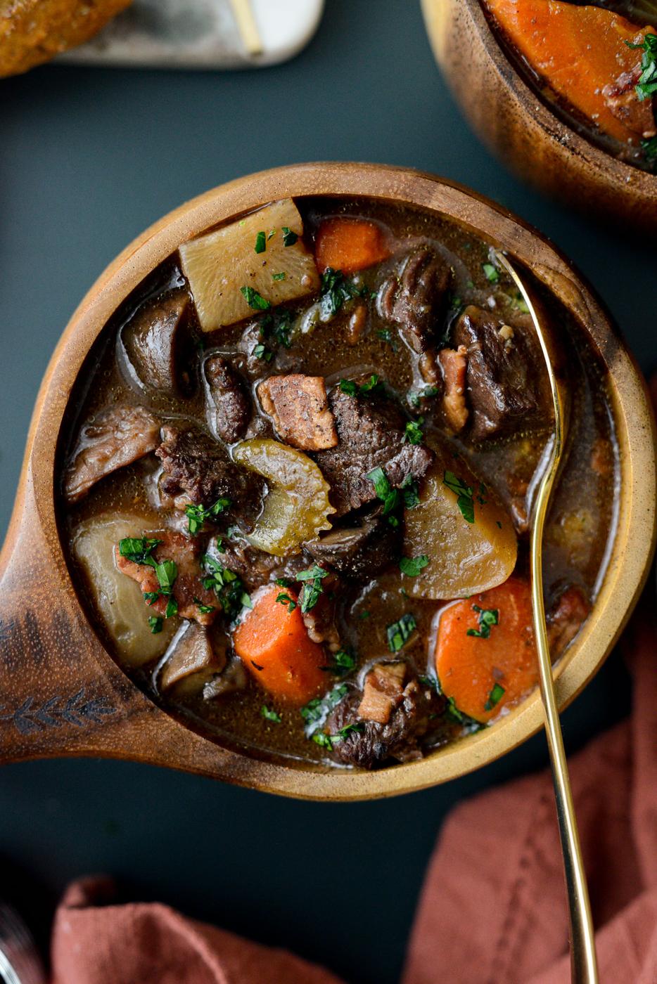 Braised Venison Stew at Home