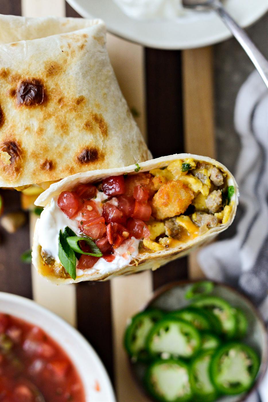 Home Kitchen Unfussy Hash Browns Breakfast Burritos
