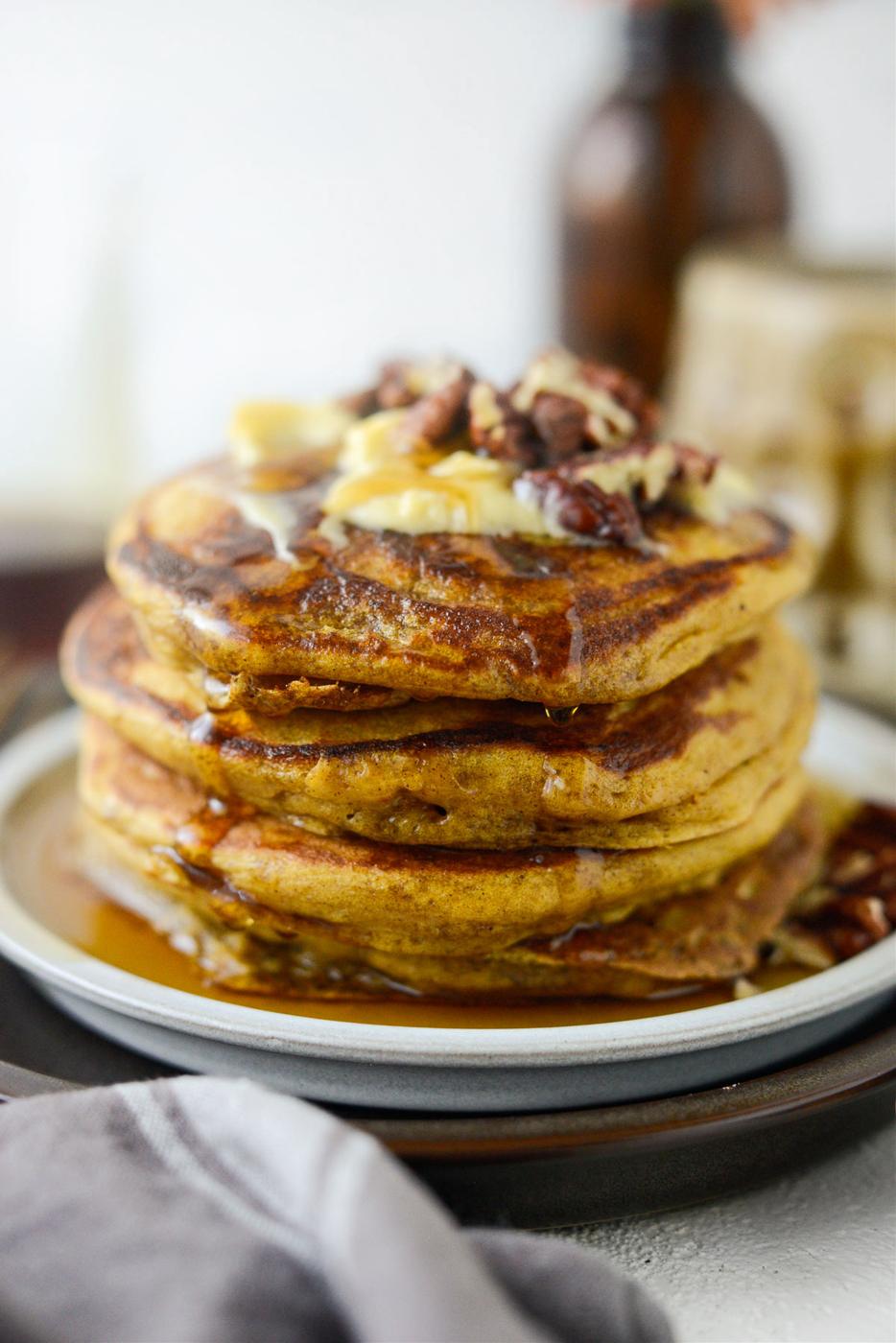 Butter Pumpkin Pancakes, Brown Style