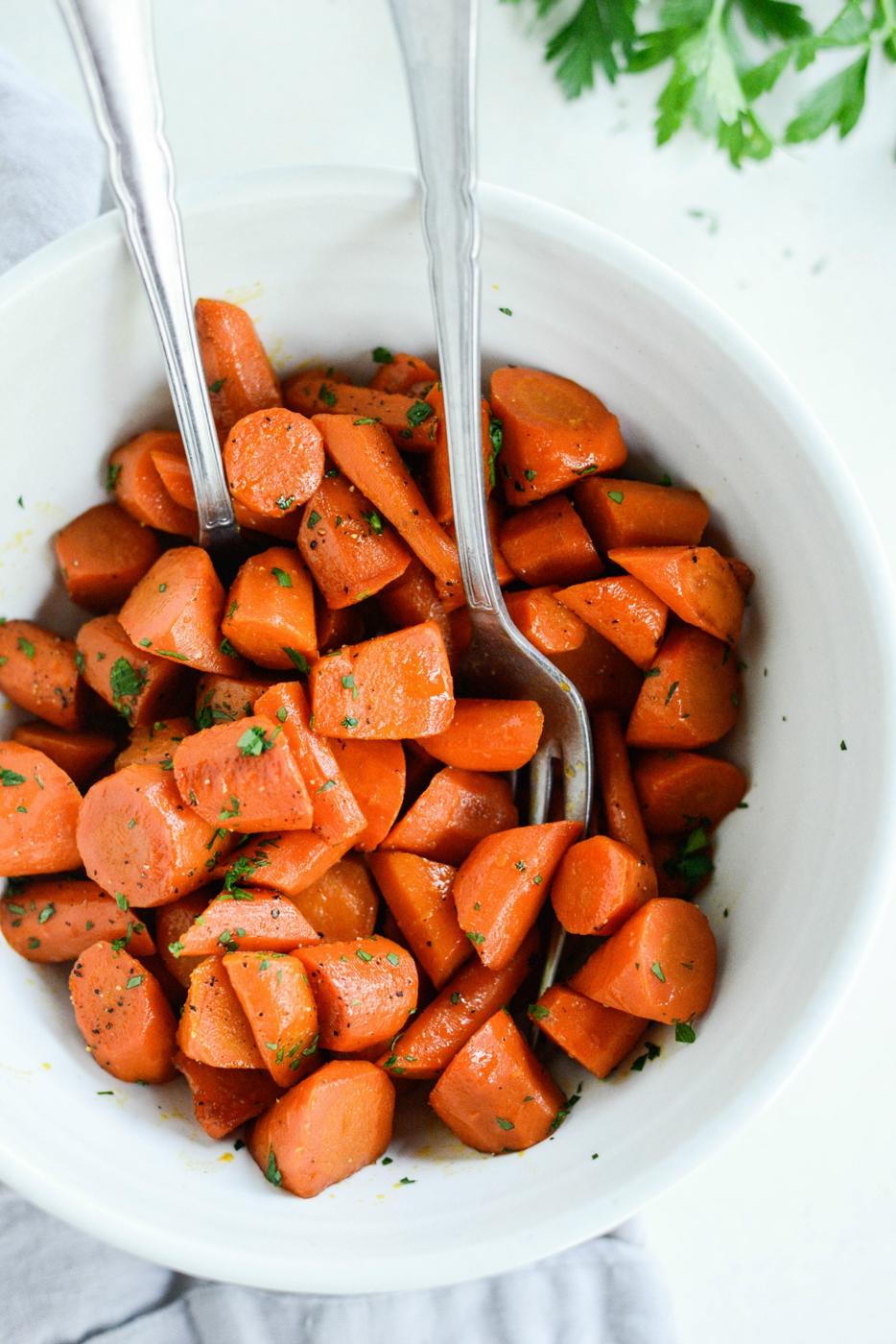 Brown Sugar Glazed Carrots, Straightforward Style