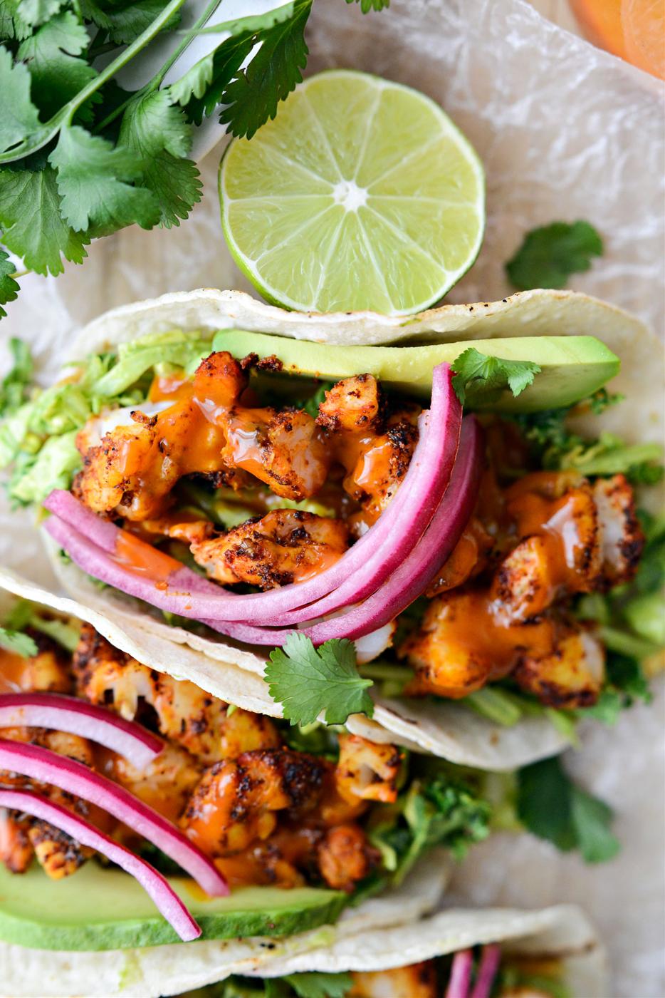 Tacos: Buffalo Cilantro Lime Shrimp