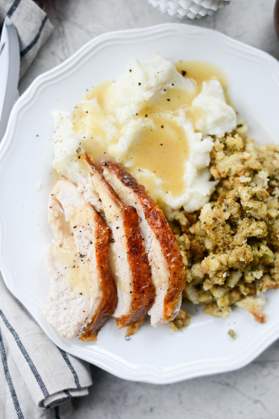 Gravy: Butter Roasted Whole Turkey Breast with