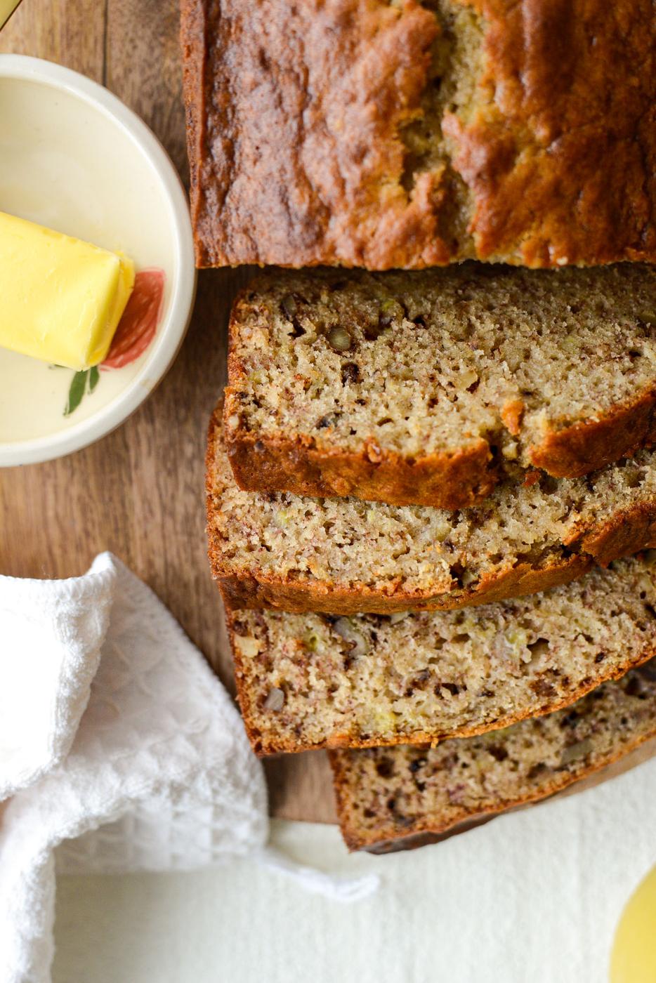 Buttermilk Banana Walnut Bread at Home