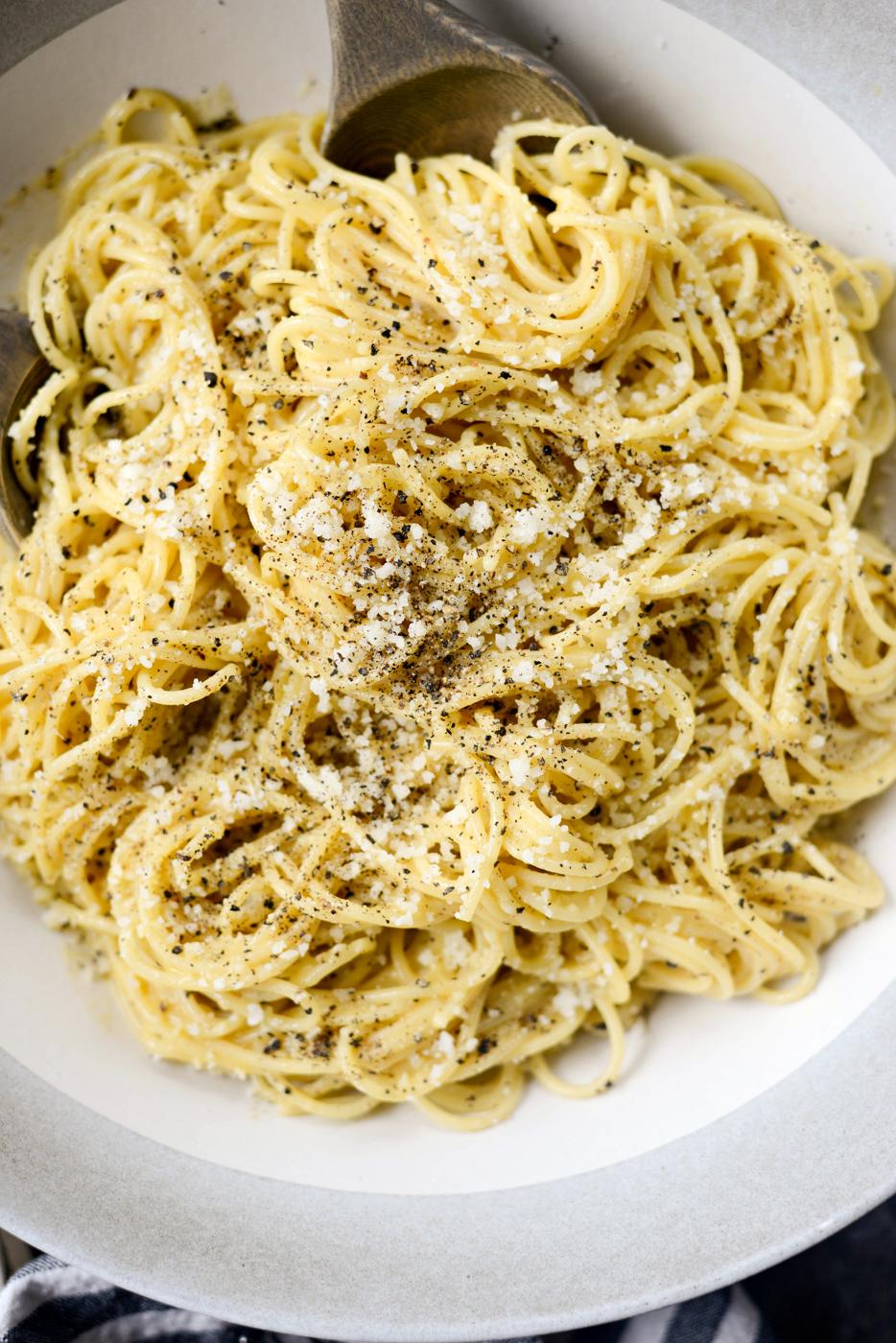 Cacio e Pepe Carbonara at Home