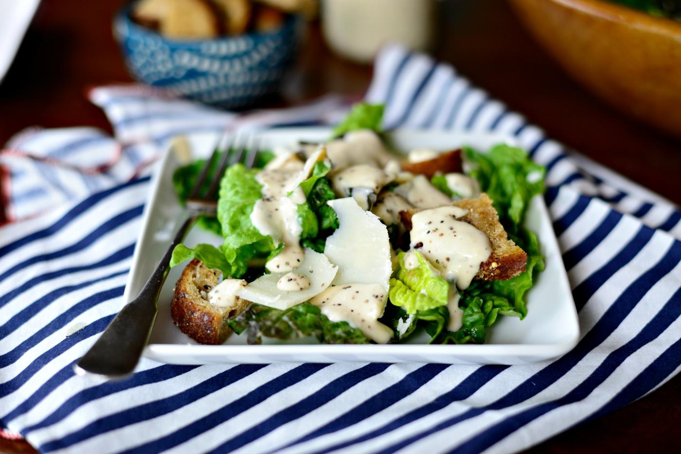 From-scratch Caesar Dressing Caesar Salad