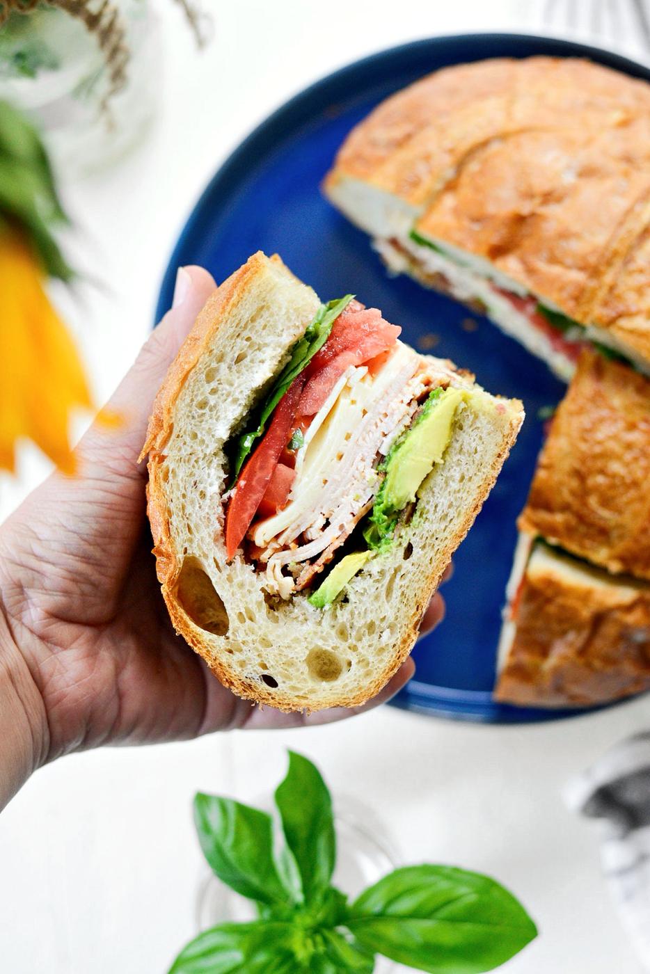 California Club Loaf Sandwich at Home