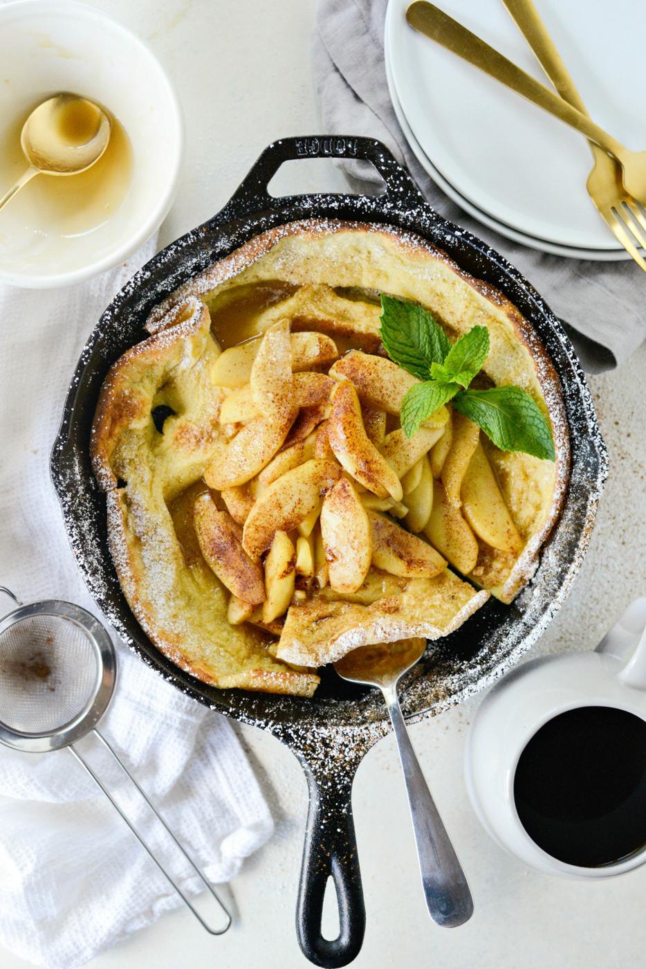 Caramelized Apple Dutch Baby for One (or More) at Home
