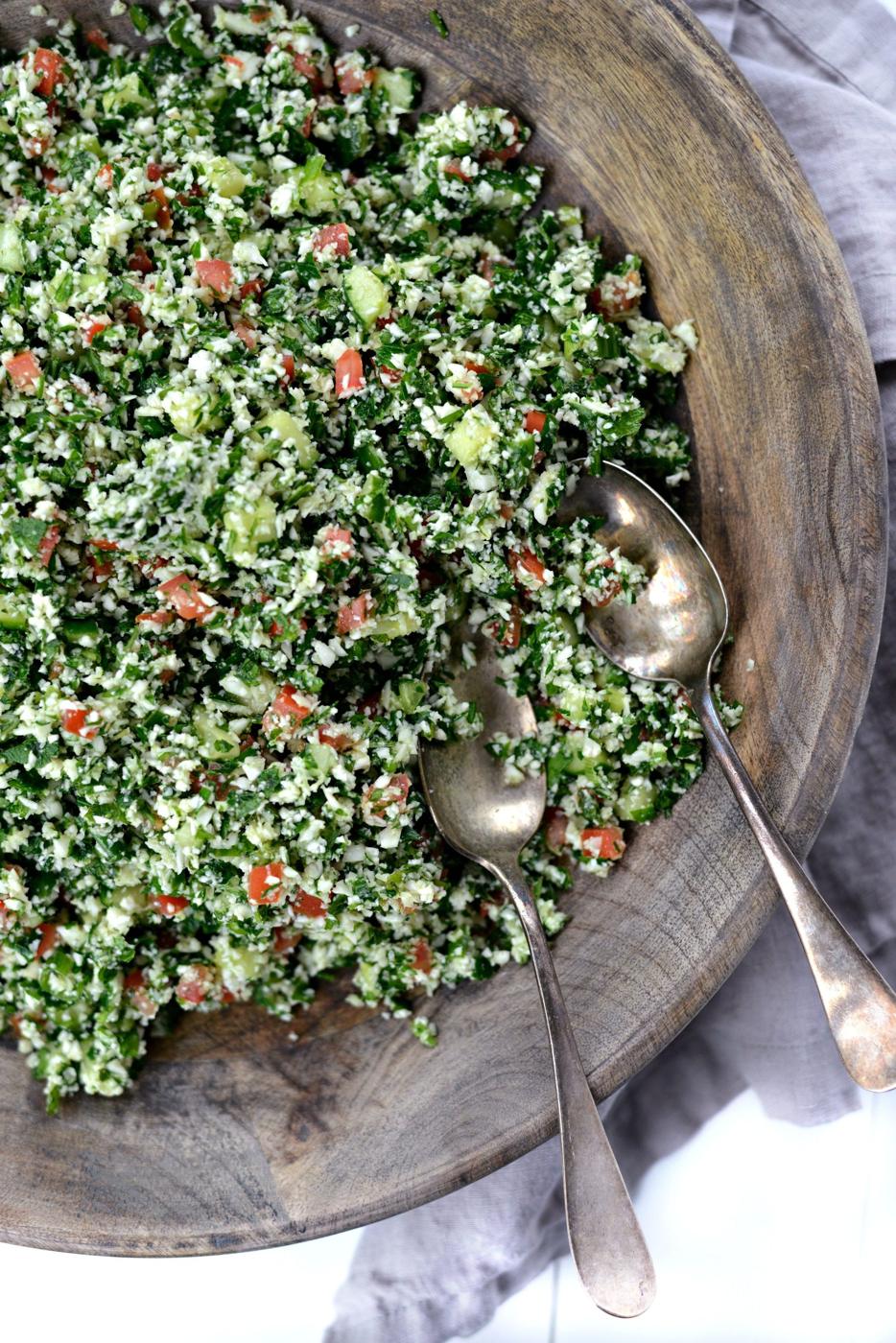 Home Kitchen Cauliflower Tabbouleh