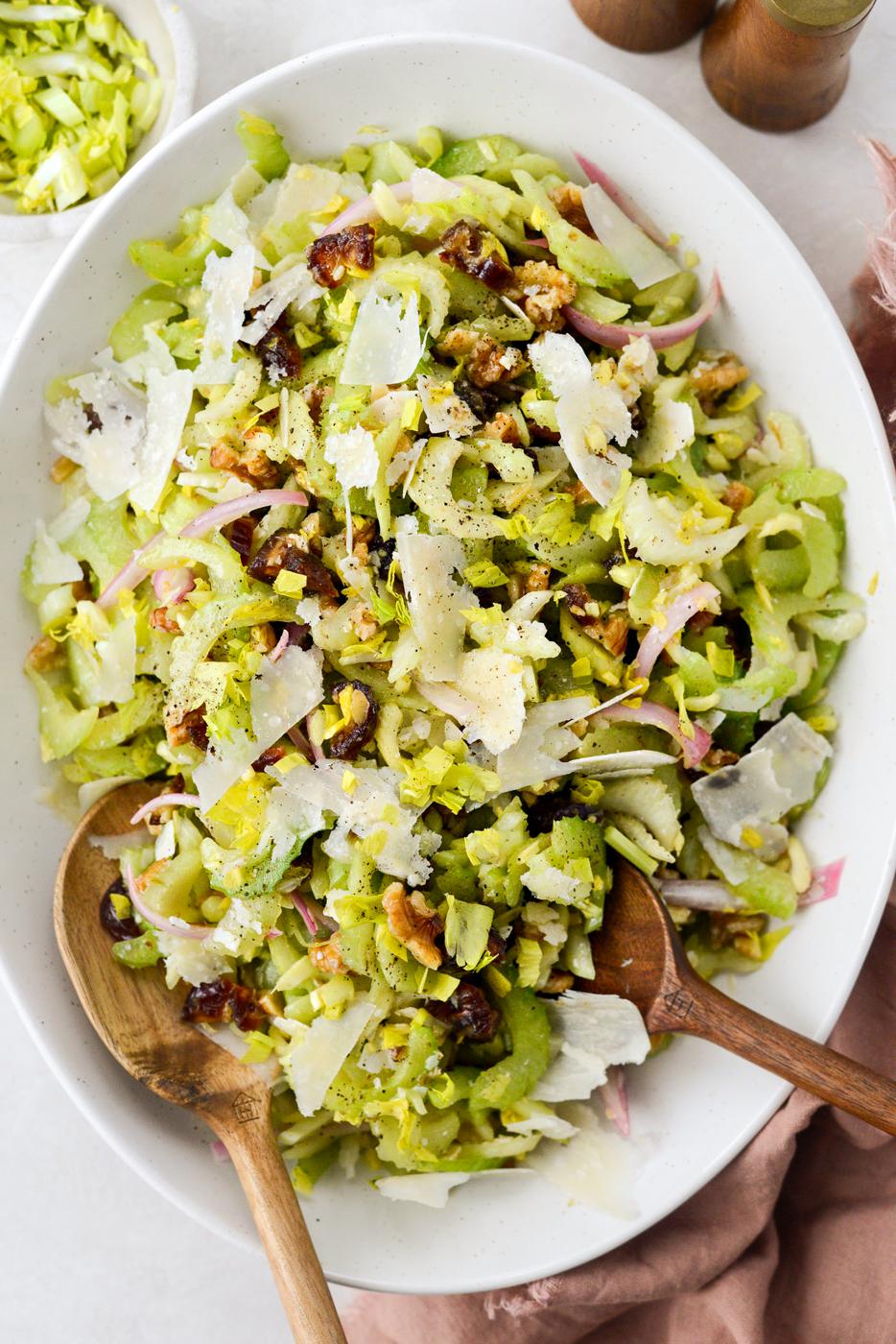 Salad with Parmesan and Dates, Celery Style