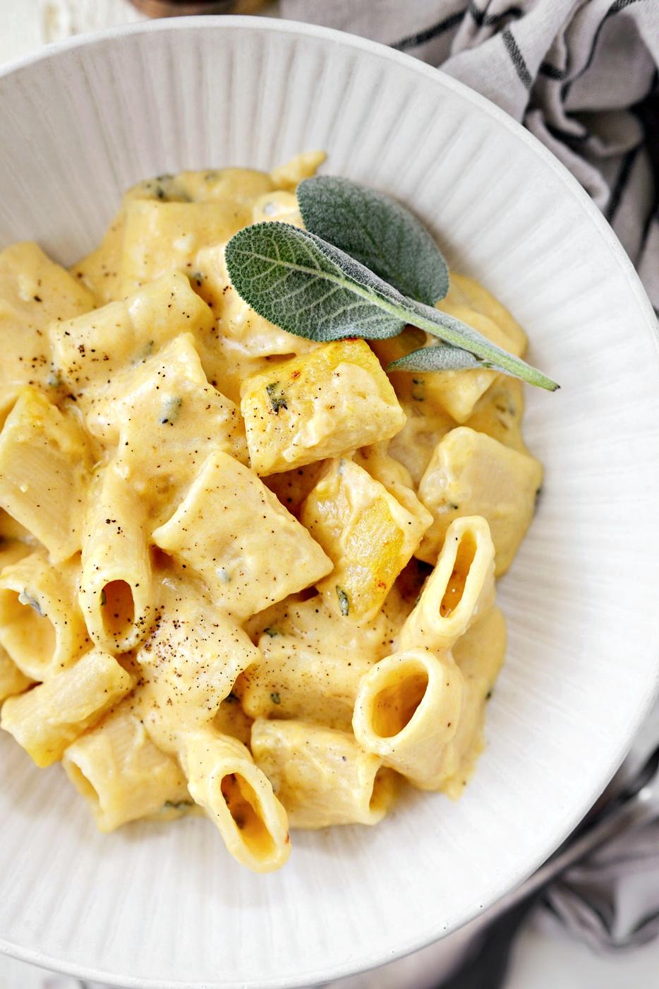 Home Kitchen Cheesy Roasted Butternut Squash Rigatoni