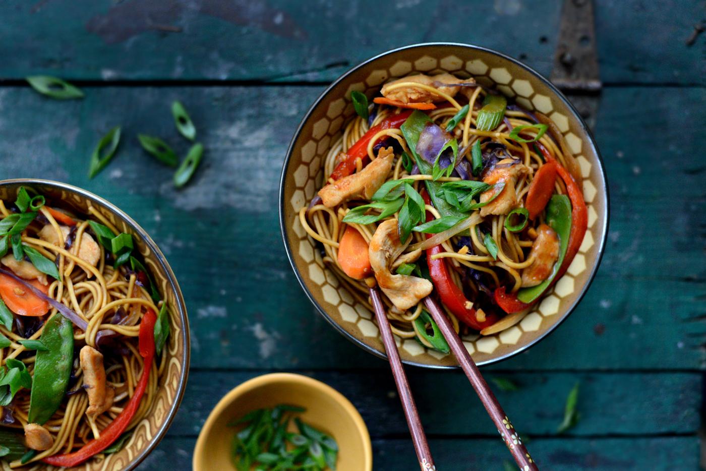 Rainbow Vegetable Stir-fry, Chicken Style