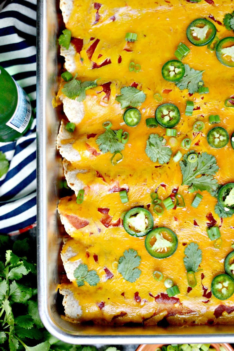 Enchiladas: Chicken and Rice
