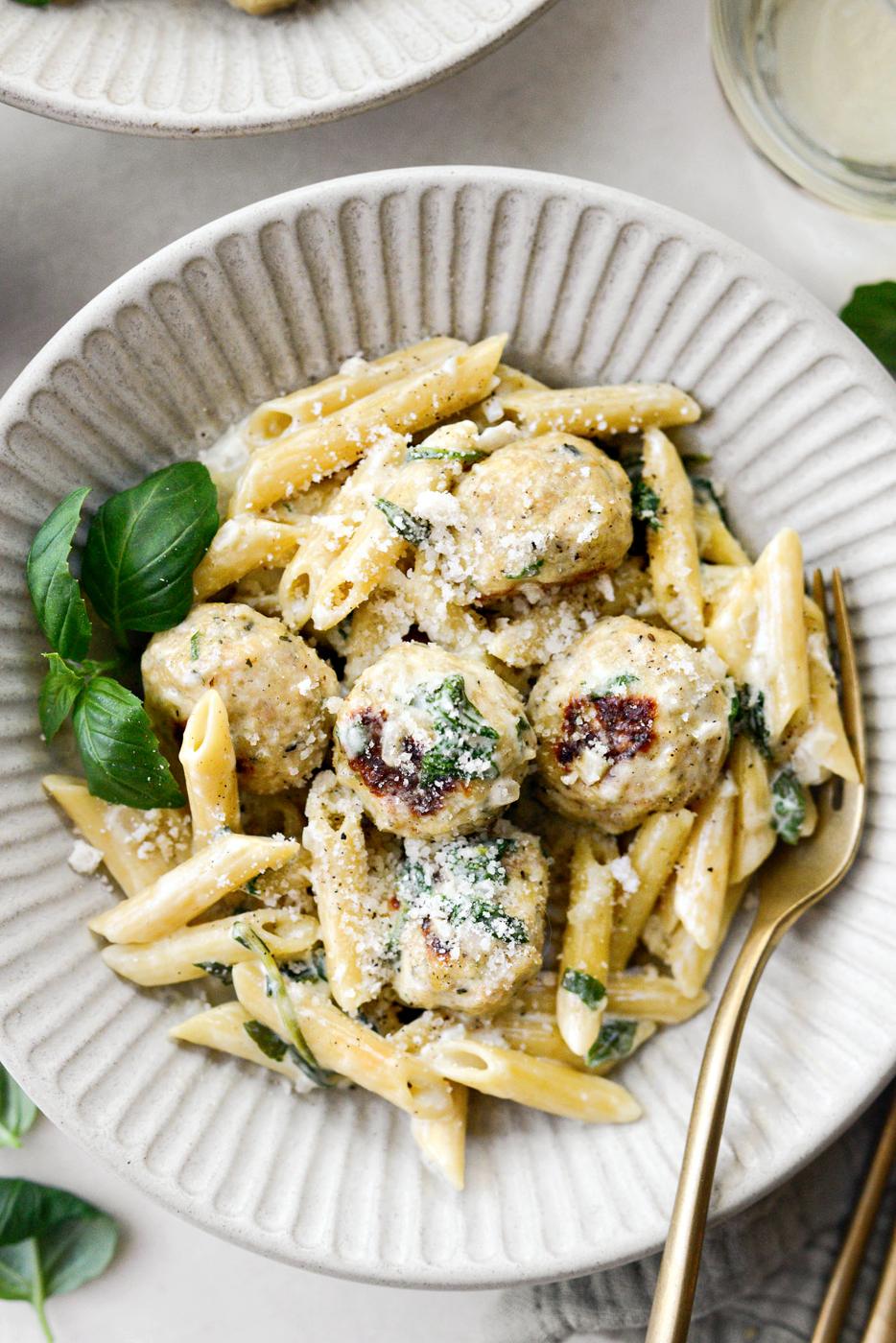 Alfredo: Chicken Ricotta Meatballs