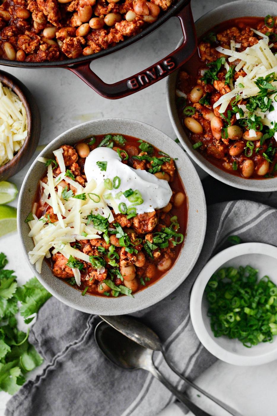 Chipotle White Bean Turkey Chili at Home