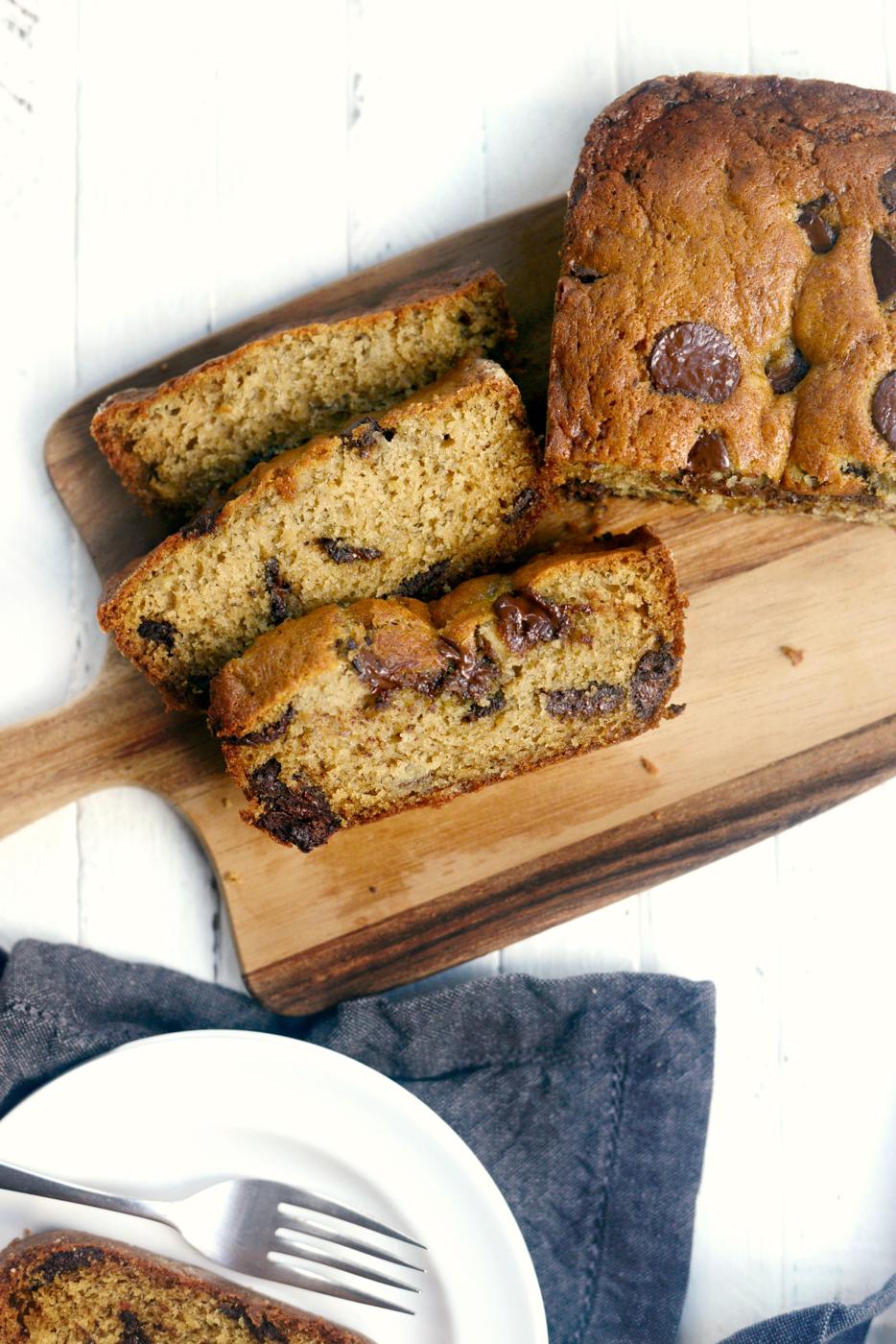 Chip Banana Bread, Chocolate Style