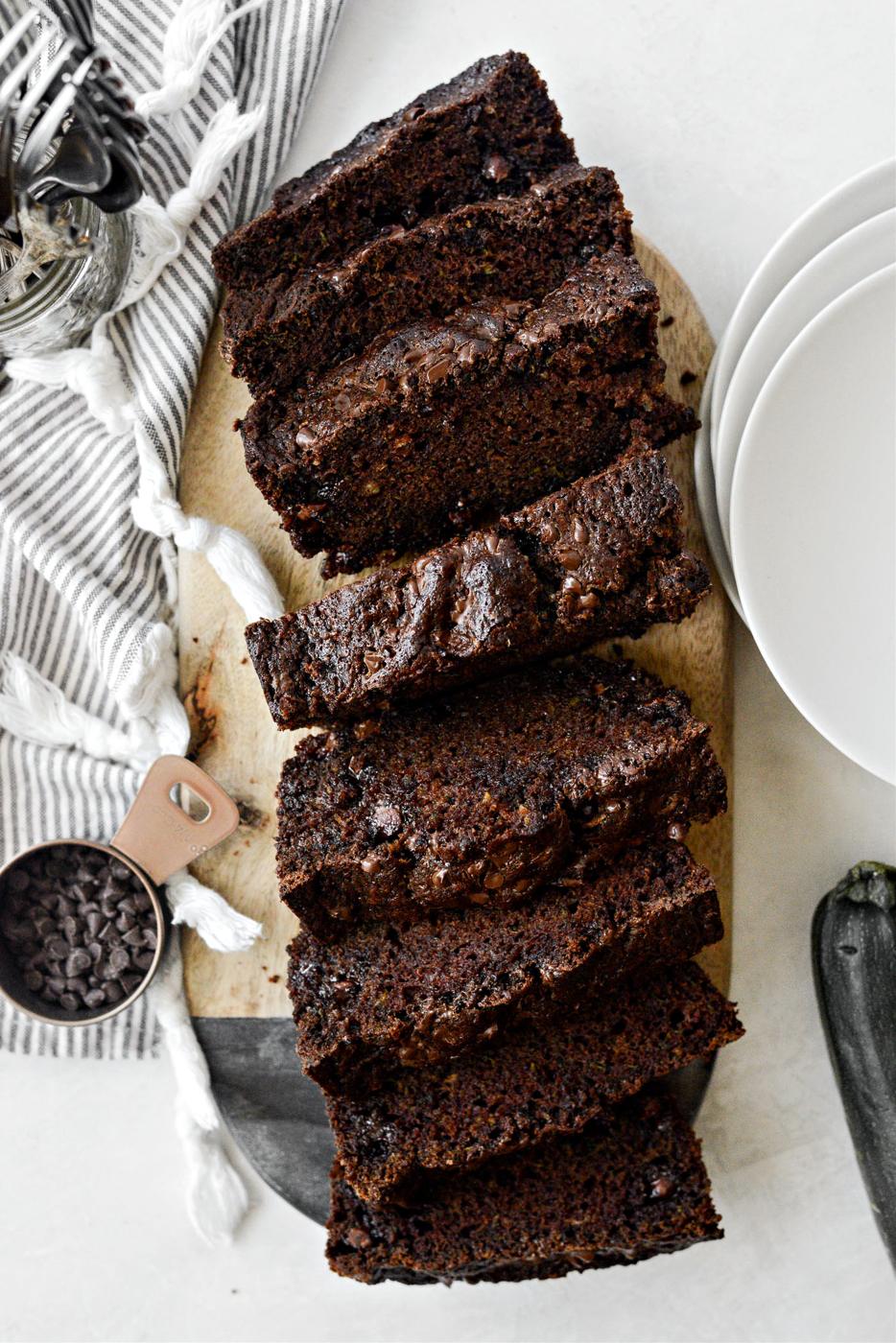 Home Kitchen Chocolate Chocolate Chip Zucchini Bread