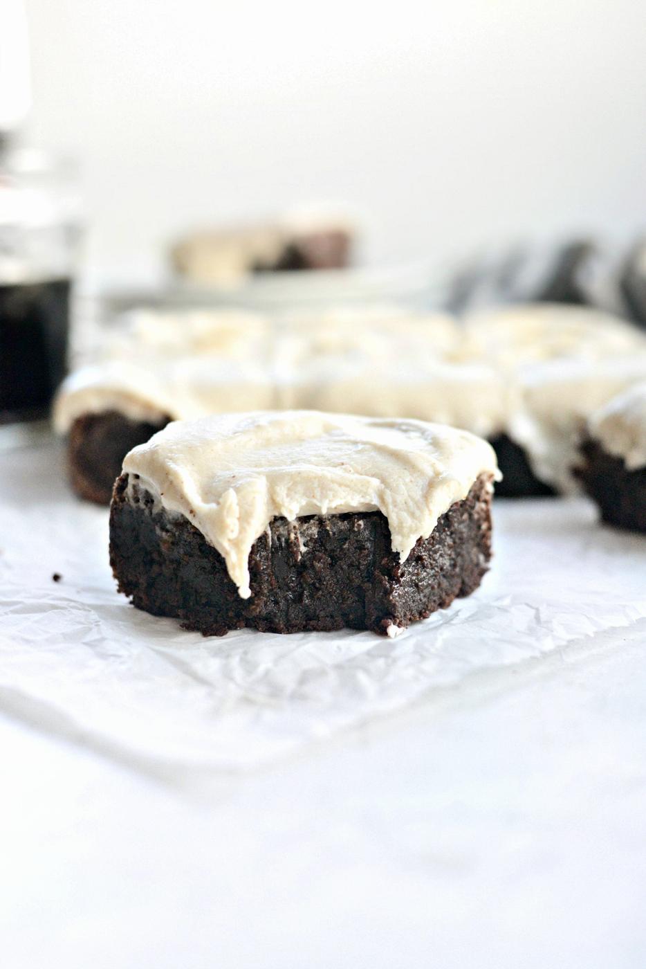 Chocolate Guinness Brownies with Brown Butter Stout Frosting at Home