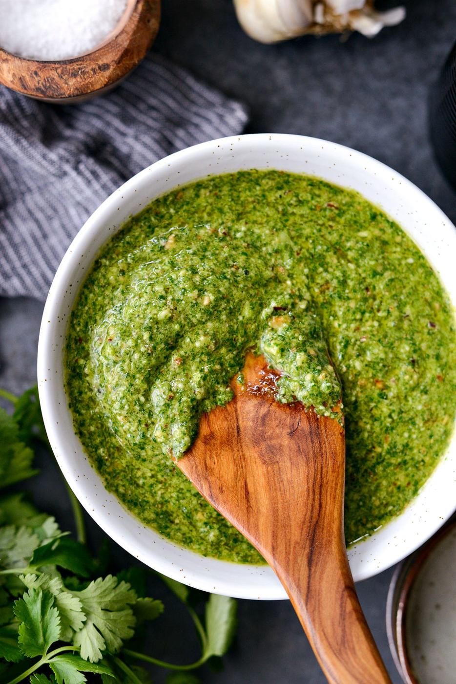 Kitchen-made Cilantro Pesto, Straightforward Style