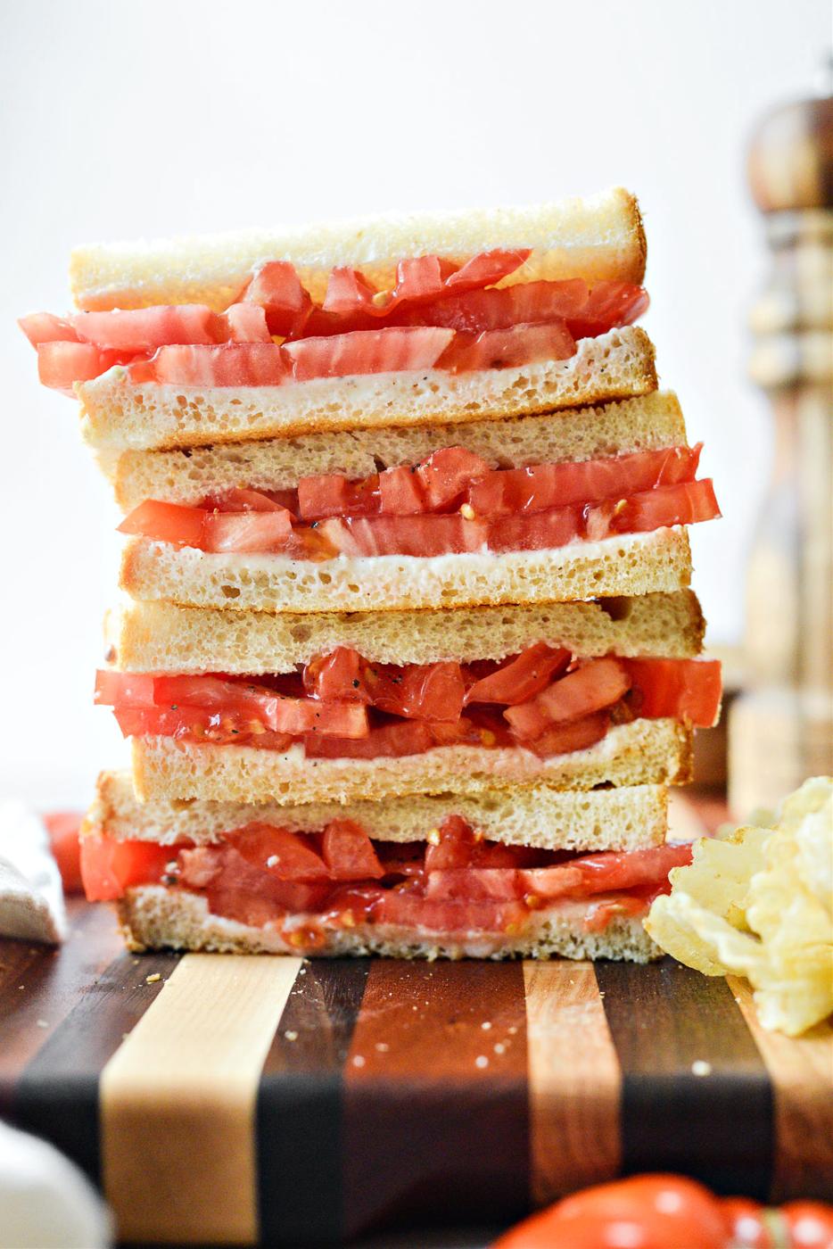 Home Kitchen Old-school Tomato Sandwich