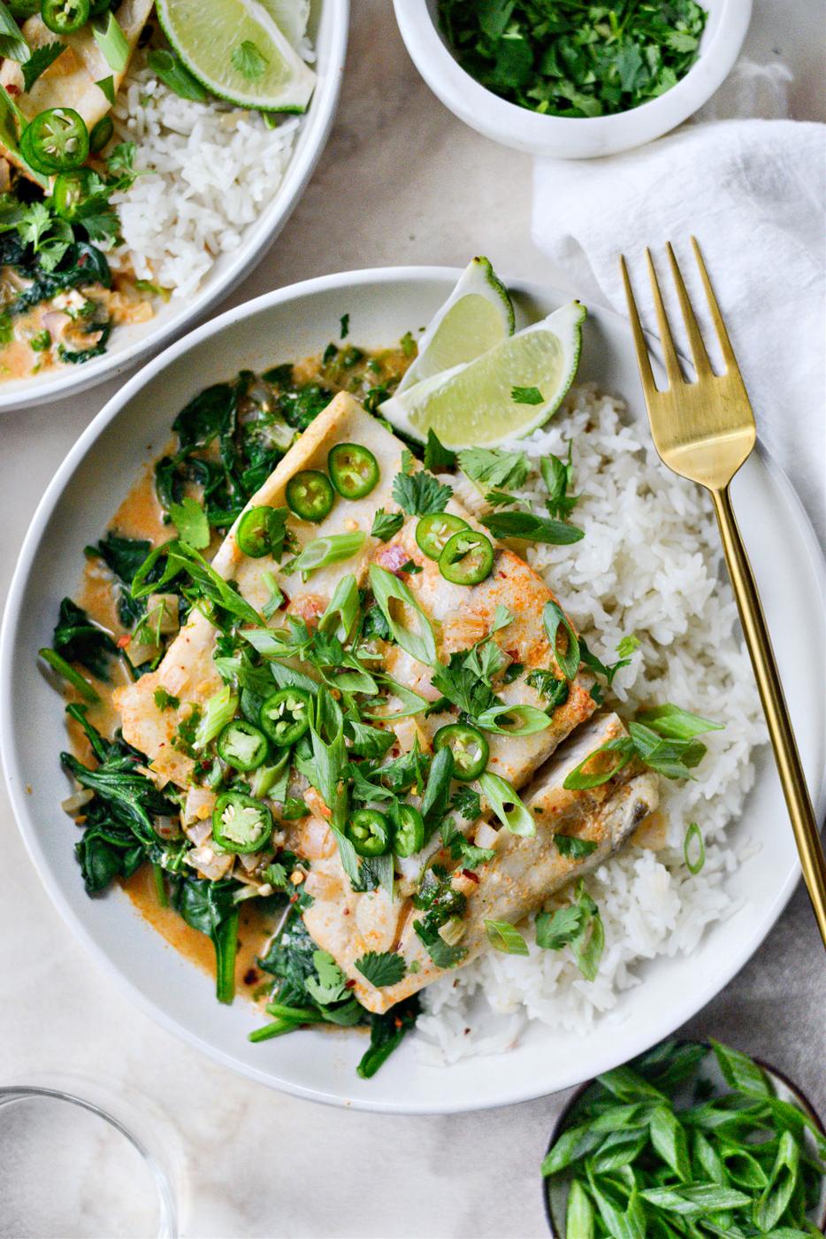 Barramundi: Thai Coconut Curry Poached