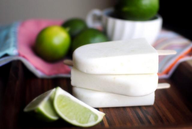 Coconut Lime Yogurt Popsicles at Home