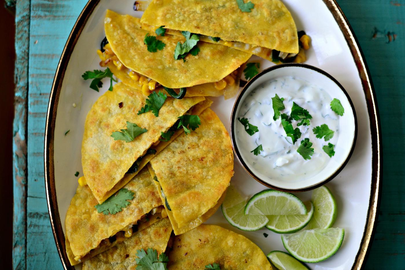 Quesadillas: Sweet Corn Poblano