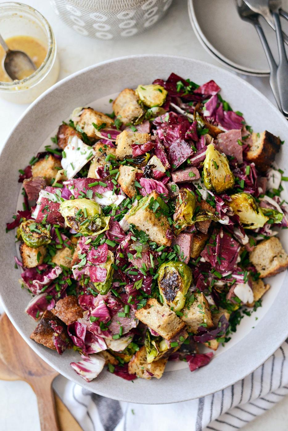 Corned Beef and Rye Panzanella at Home